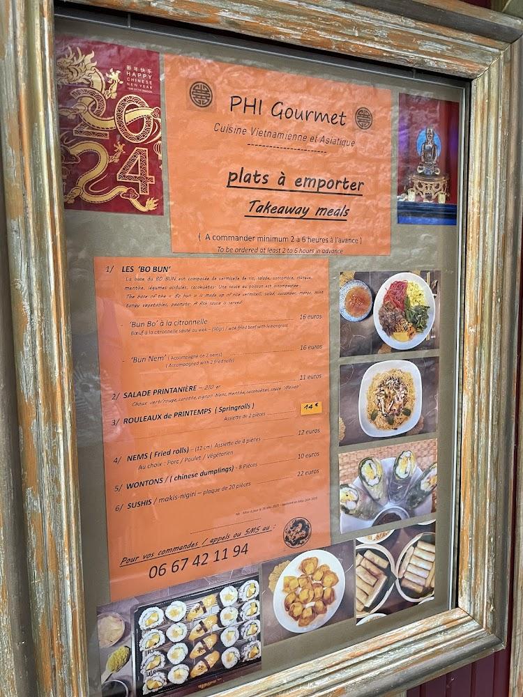 Phi Gourmet - Menu Image 1